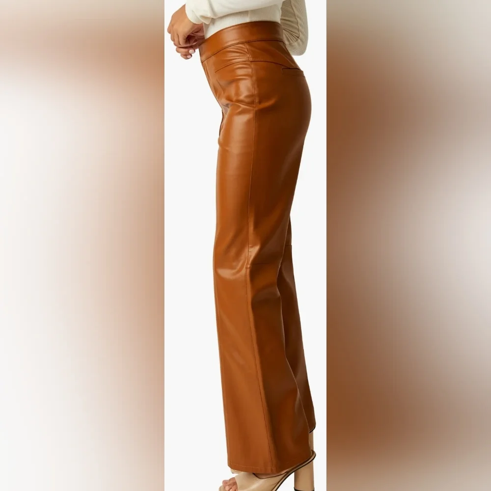 NWOT Free People Faux Leather Pants - Picture 3 of 5